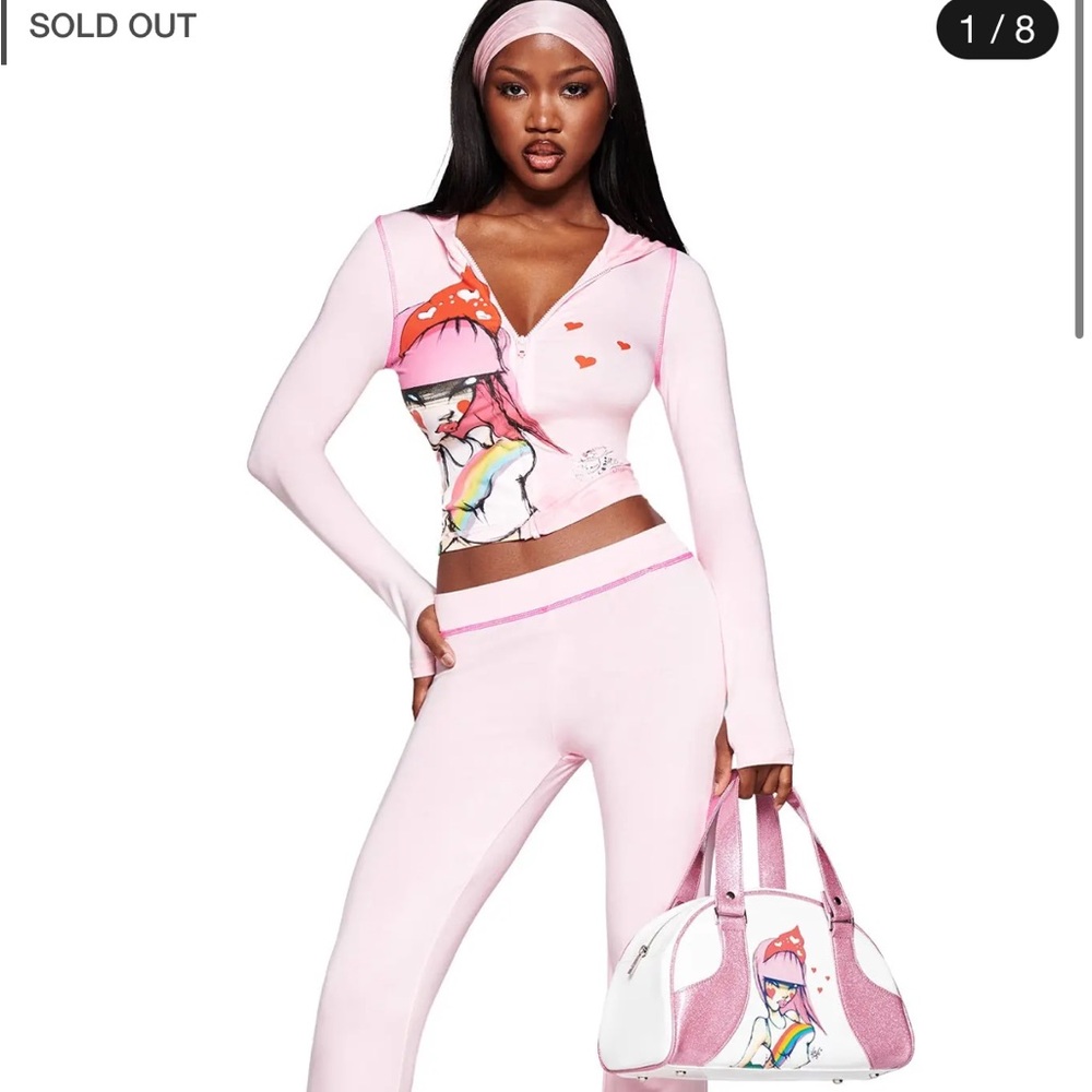 I.AM.GIA Pink Graphic Jumpsuit FAFI